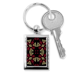 Abstract Pattern Geometric Backgrounds   Key Chain (rectangle) by Eskimos