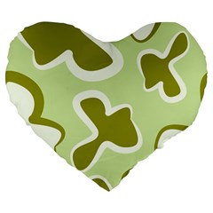 Abstract Pattern Geometric Backgrounds   Large 19  Premium Flano Heart Shape Cushions by Eskimos