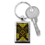 Abstract pattern geometric backgrounds   Key Chain (Rectangle) Front