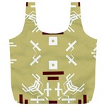 Abstract pattern geometric backgrounds   Full Print Recycle Bag (XL) Back