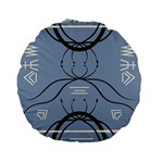 Abstract pattern geometric backgrounds   Standard 15  Premium Round Cushions Front