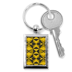 Abstract Pattern Geometric Backgrounds   Key Chain (rectangle) by Eskimos