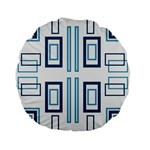 Abstract pattern geometric backgrounds   Standard 15  Premium Flano Round Cushions Front