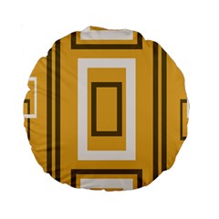 Abstract Pattern Geometric Backgrounds   Standard 15  Premium Round Cushions by Eskimos