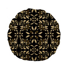Folk Flowers Print Floral Pattern Ethnic Art Standard 15  Premium Round Cushions by Eskimos