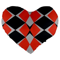 Abstract Pattern Geometric Backgrounds   Large 19  Premium Flano Heart Shape Cushions by Eskimos