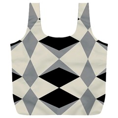 Abstract Pattern Geometric Backgrounds   Full Print Recycle Bag (xxl) by Eskimos