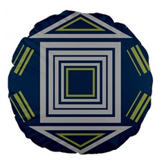 Abstract Pattern Geometric Backgrounds   Large 18  Premium Flano Round Cushions by Eskimos