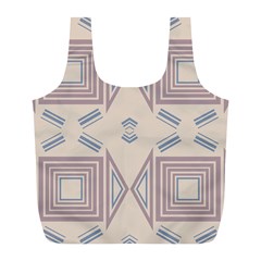 Abstract Pattern Geometric Backgrounds   Full Print Recycle Bag (l) by Eskimos
