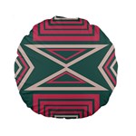 Abstract pattern geometric backgrounds   Standard 15  Premium Round Cushions Back