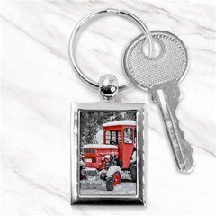 Tractor Parked, Olympus Mount National Park, Greece Key Chain (rectangle) by dflcprintsclothing