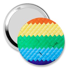 Mandalas-1084082 Textured-rainbow 3  Handbag Mirrors by jellybeansanddinosaurs