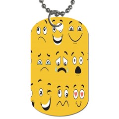 Emojis Dog Tag (two Sides) by Sparkle