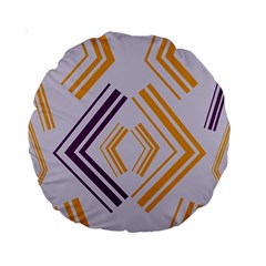 Abstract Geometric Design    Standard 15  Premium Round Cushions by Eskimos
