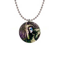 My Mucha Moment 1  Button Necklace by MRNStudios