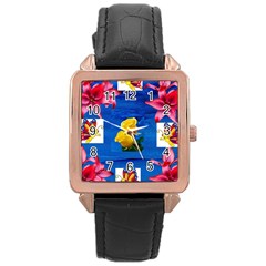 Backgrounderaser 20220425 173842383 Rose Gold Leather Watch  by marthatravis1968