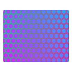 Hex Circle Points Vaporwave One Double Sided Flano Blanket (large)  by WetdryvacsLair