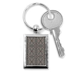 Old Style Decorative Seamless Pattern Key Chain (rectangle) by dflcprintsclothing