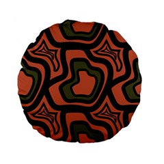 Abstract Pattern Geometric Backgrounds Standard 15  Premium Flano Round Cushions by Eskimos