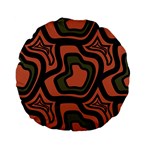 Abstract pattern geometric backgrounds Standard 15  Premium Flano Round Cushions Front