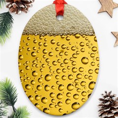 Beer Bubbles Ornament (oval) by Wegoenart