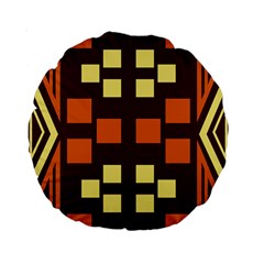 Abstract Pattern Geometric Backgrounds  Standard 15  Premium Round Cushions by Eskimos
