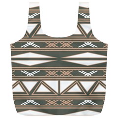 Abstract Pattern Geometric Backgrounds  Full Print Recycle Bag (xl) by Eskimos