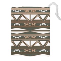 Abstract Pattern Geometric Backgrounds  Drawstring Pouch (5xl) by Eskimos