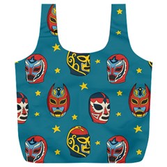 Mask Pattern Full Print Recycle Bag (xxl) by Jancukart