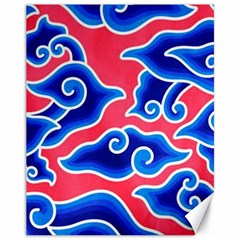 Batik Megamendung Canvas 11  X 14  by artworkshop