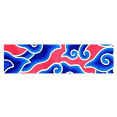 Batik Megamendung Oblong Satin Scarf (16  X 60 ) by artworkshop