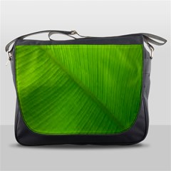 Banana Leaf Messenger Bag by artworkshop
