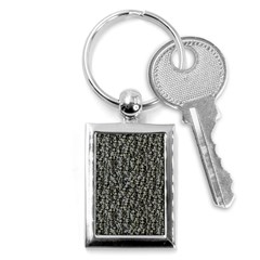 Creepy Head Motif Pattern Key Chain (rectangle) by dflcprintsclothing