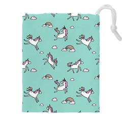 Unicorn Patterns Drawstring Pouch (5xl) by Jancukart