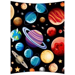 Background-with-many-planets-space Back Support Cushion by Jancukart