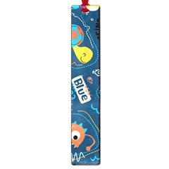 Seamless-pattern-vector-submarine-with-sea-animals-cartoon Large Book Marks by Jancukart