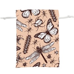 Vintage-drawn-insect-seamless-pattern  Lightweight Drawstring Pouch (xl) by Jancukart