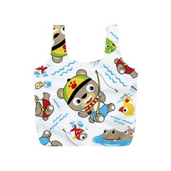 Vector-seamless-pattern-cute-fishing-animals-cartoon Full Print Recycle Bag (s) by Jancukart