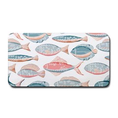 Hand-drawn-seamless-pattern-with-cute-fishes-doodle-style-pink-blue-colors Medium Bar Mats by Jancukart