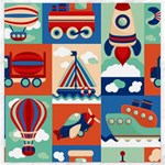 Toy-transport-cartoon-seamless-pattern-with-airplane-aerostat-sail-yacht-vector-illustration Canvas 16  x 16  15.2 x15.41  Canvas - 1