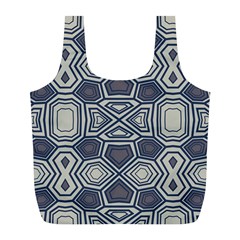 Abstract Pattern Geometric Backgrounds Full Print Recycle Bag (l) by Eskimos