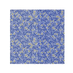 Uruguay Flag Motif Pattern Square Satin Scarf (30  X 30 ) by dflcprintsclothing