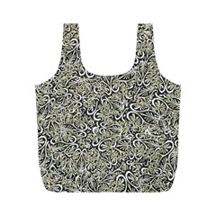 Intricate Ornate Pattern Full Print Recycle Bag (m) by dflcprintsclothing