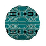 Abstract pattern geometric backgrounds  Standard 15  Premium Flano Round Cushions Back