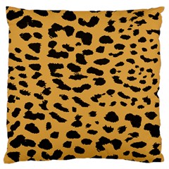 Animal Print - Leopard Jaguar Dots Standard Flano Cushion Case (two Sides) by ConteMonfrey