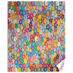 Floral Flowers Canvas 16  X 20  by artworkshop