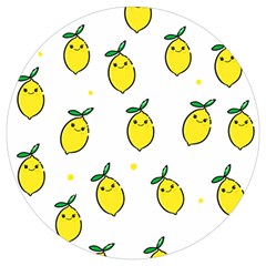 Pattern Lemon Texture Round Trivet by artworkshop