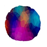 Triangles Polygon Color Standard 15  Premium Round Cushions Back