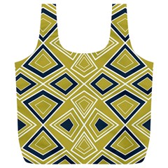 Abstract Pattern Geometric Backgrounds   Full Print Recycle Bag (xl) by Eskimos