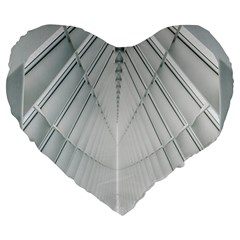 Architecture Building Large 19  Premium Heart Shape Cushions by artworkshop